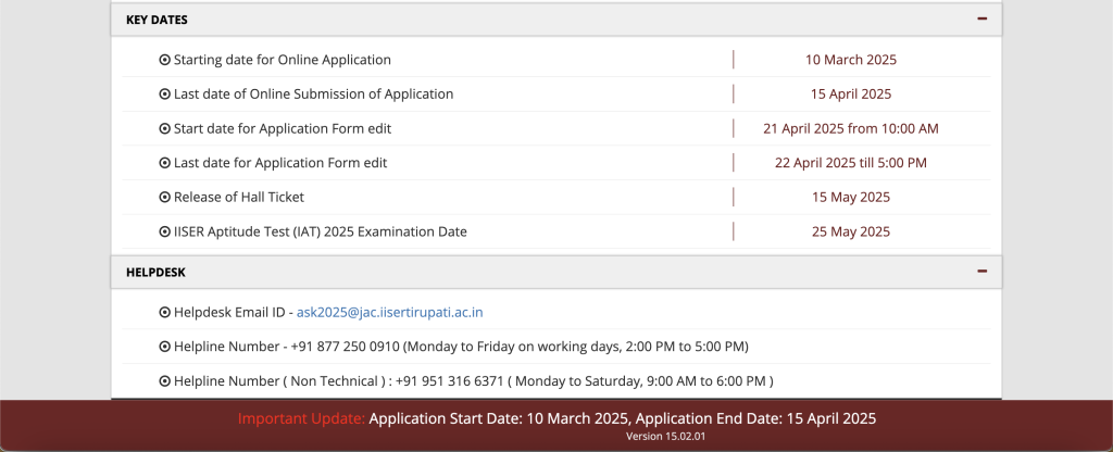 IISER IAT 2025 Result